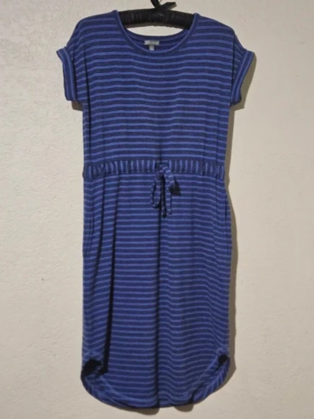 NWOT Talbots Striped Midi Blue Dress Small - Picture 2 of 5